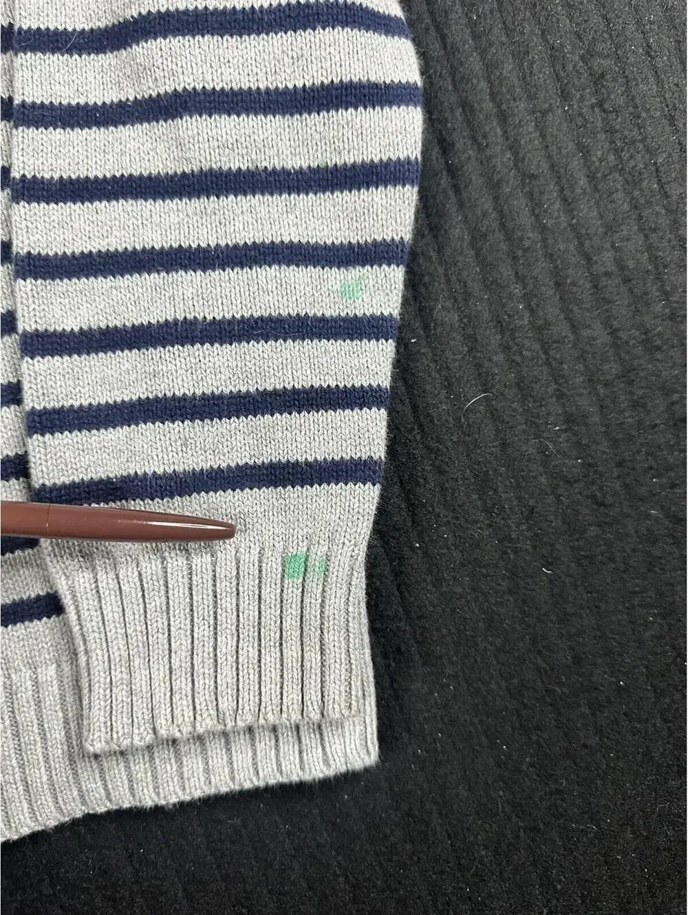 🧵✨ Boys Gray Striped Sweater, Sz Small(5-6), Gymboree, Crew 100% Cotton 🧵✨